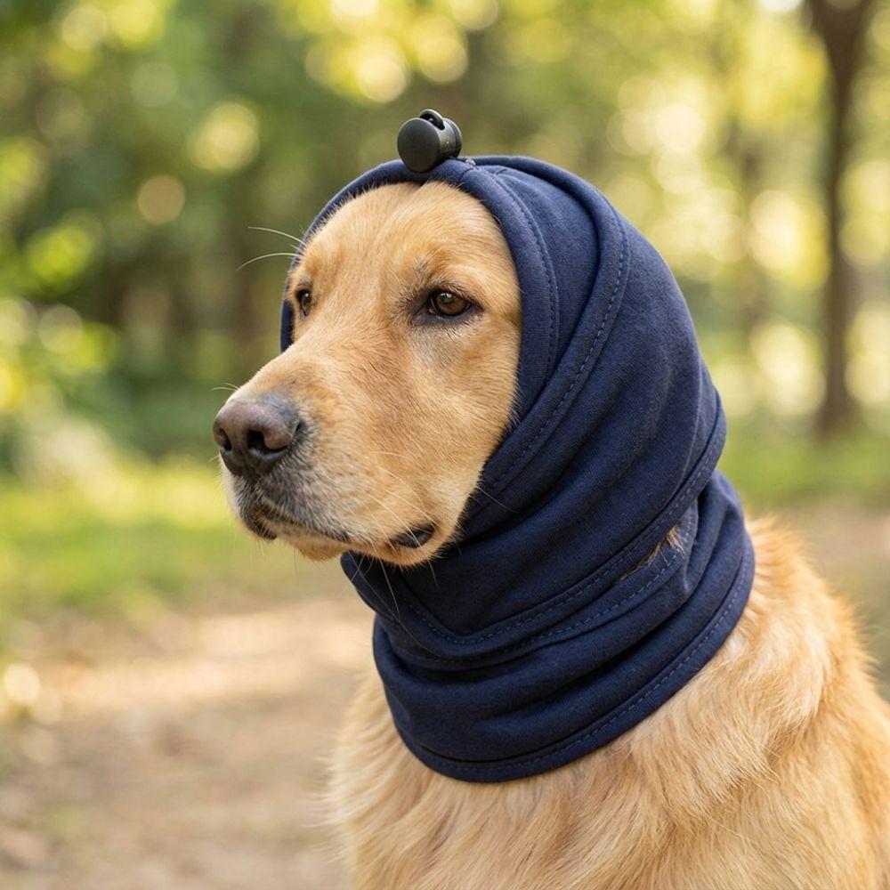 Anti-scare Dog Noise Canceling Hood Soft Elastic Dog Calming Earmuffs Firework