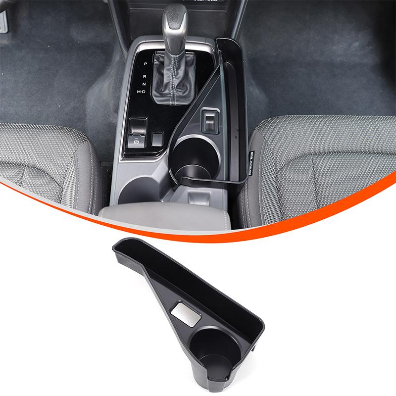 For Subaru Crosstrek 2026 2026 ABS Black Car Center Console Side Storage Box Cup Holder Storage Box Car Interior Accessories