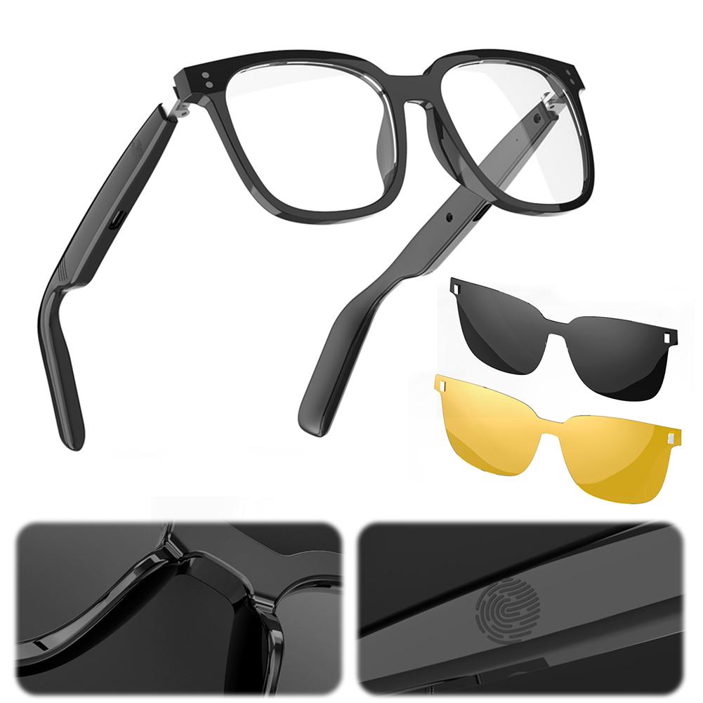 AI Smart Translate Eyeglasses 144 Languages Intelligent Translator Glasses BT 5.4 Call Headphone Sports Sun Glasses for Outdoor