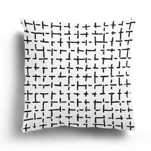 

Простая черно-белая наволочка в скандинавском стиле для украшения дома, спальни, гостиной, дивана, наволочка 45x45 см 40x40cm