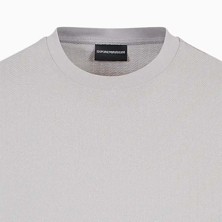 EMPORIO ARMANI Logo embroidered Cotton T shirt 3D1TC7-1JGYZ-F998