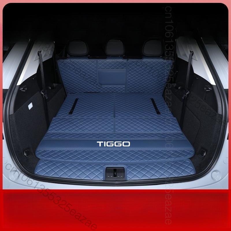 For Chery Tiggo 9 CSH PHEV 2025 2026 CAR Trunk Mat Car Leather Waterproof Floor Mat Car Styling Accessories Fully Sur