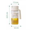 550ml automatický dávkovač olivového oleje Velkokapacitní uzavřená láhev na olej na saláty