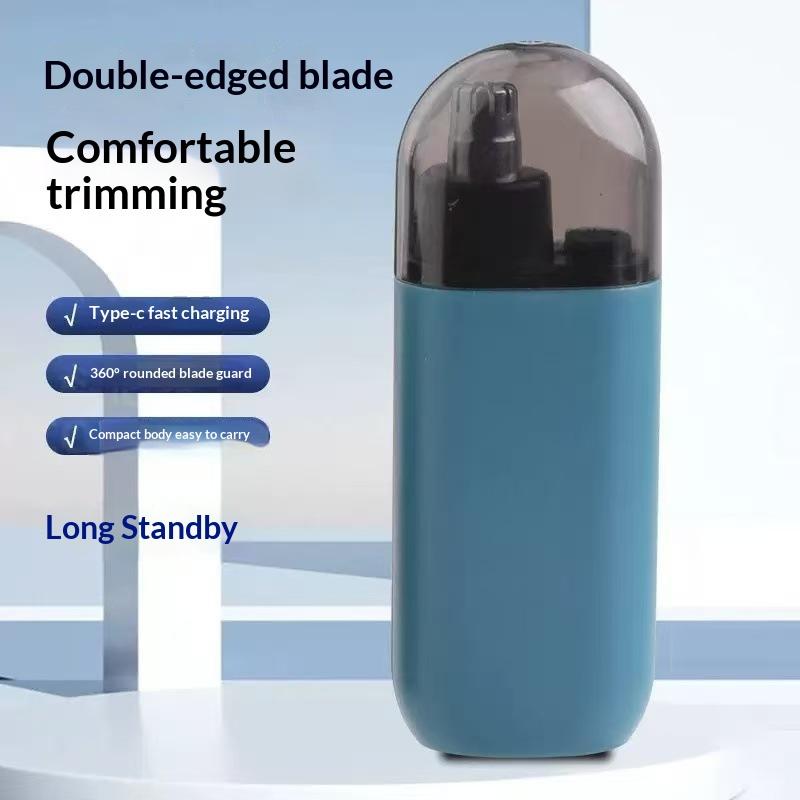 Nose Hair Trimmer For Men And Women, Painless Rechargeable Nose And Ear Clipper With High Torque Motor And Double-Edged Blade