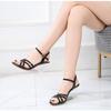 2020 sommer Neue Alle-um Sommer frauen Schuhe Ein Wort Schnalle Einfache Hang Ferse Sandalen Transparent LFD