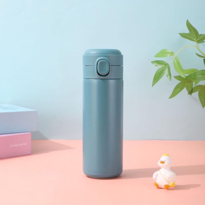 Simple Fashion Stainless Steel Pop-Up Lid Thermos