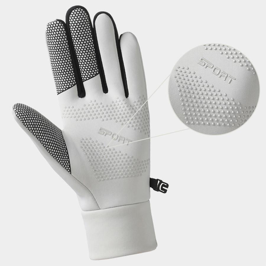 Women's Winter Velvet Warm Outdoor Running Anti Slip Touch Screen Windproof and Warm Mountaineering Rider Gloves for Men