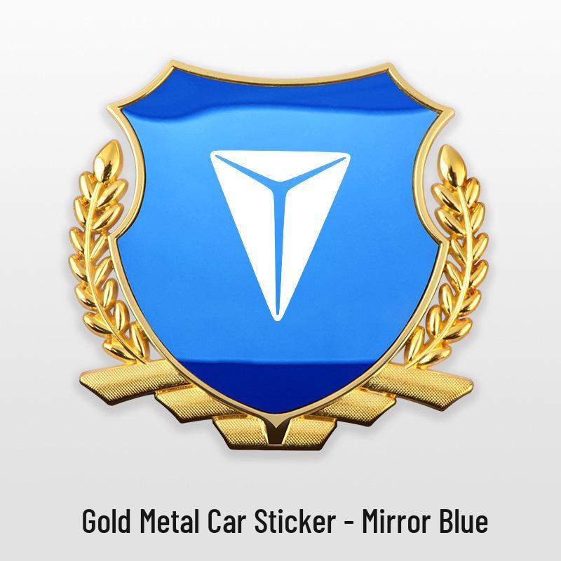 Metall-Ähren-Seitenemblem-Aufkleber für Shenlan S05/S07/SL03/L07/S09/G318/S7 Autos