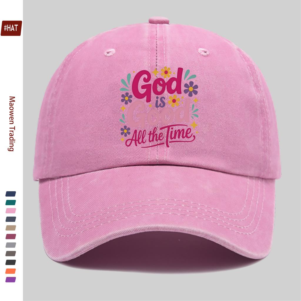 pc God is Good All the Time Pattern Print Baseball Cap Cute and Sexy Design Comfortable Lightweight Truck Driver Decorative