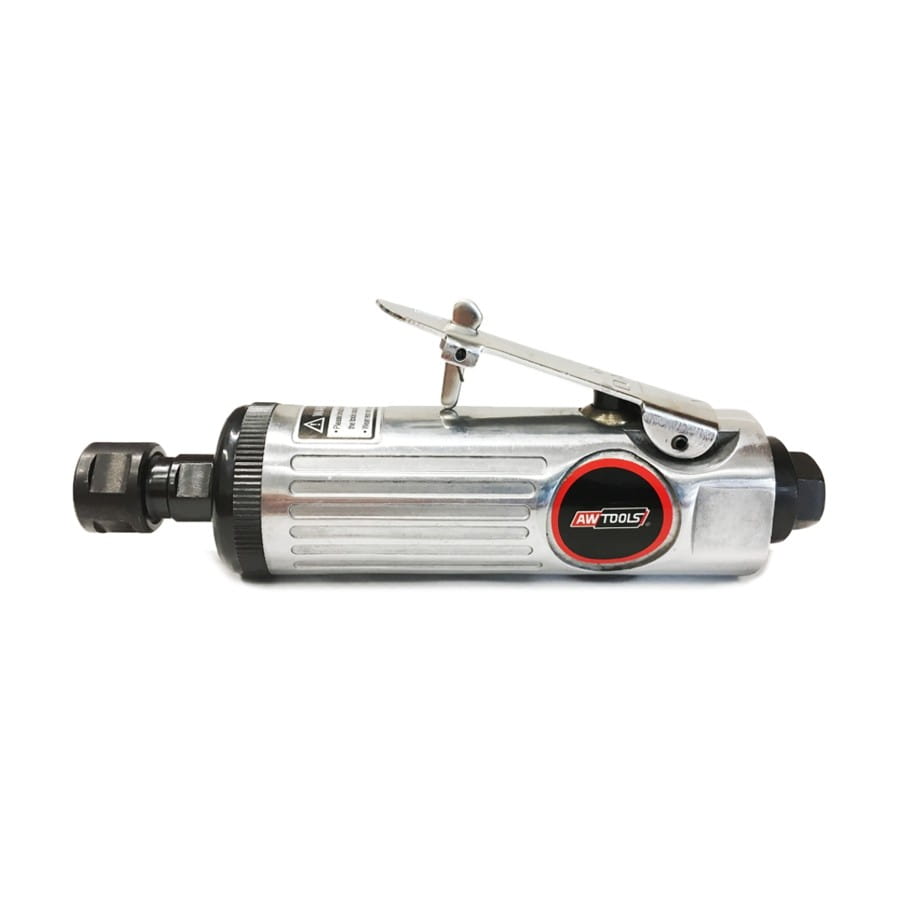 Awtools Pneumatic Straight Grinder + Accessories