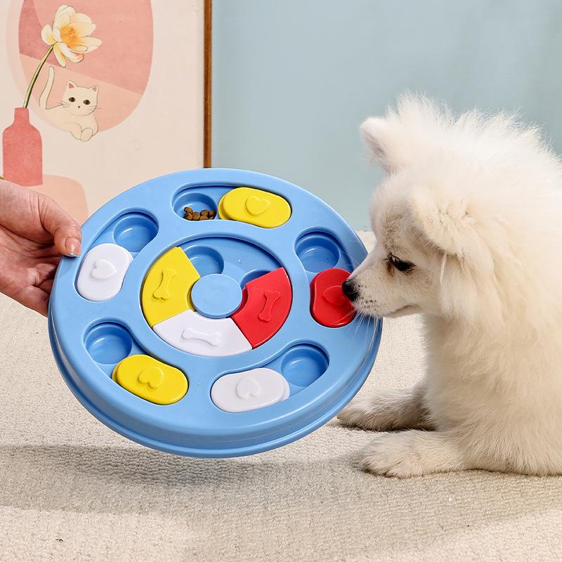 Cross-Border Pet Puzzle & Slow Feeder Bowl: Slow Eating Toy for Dogs & Cats, Snack Dispenser, Boredom Relief