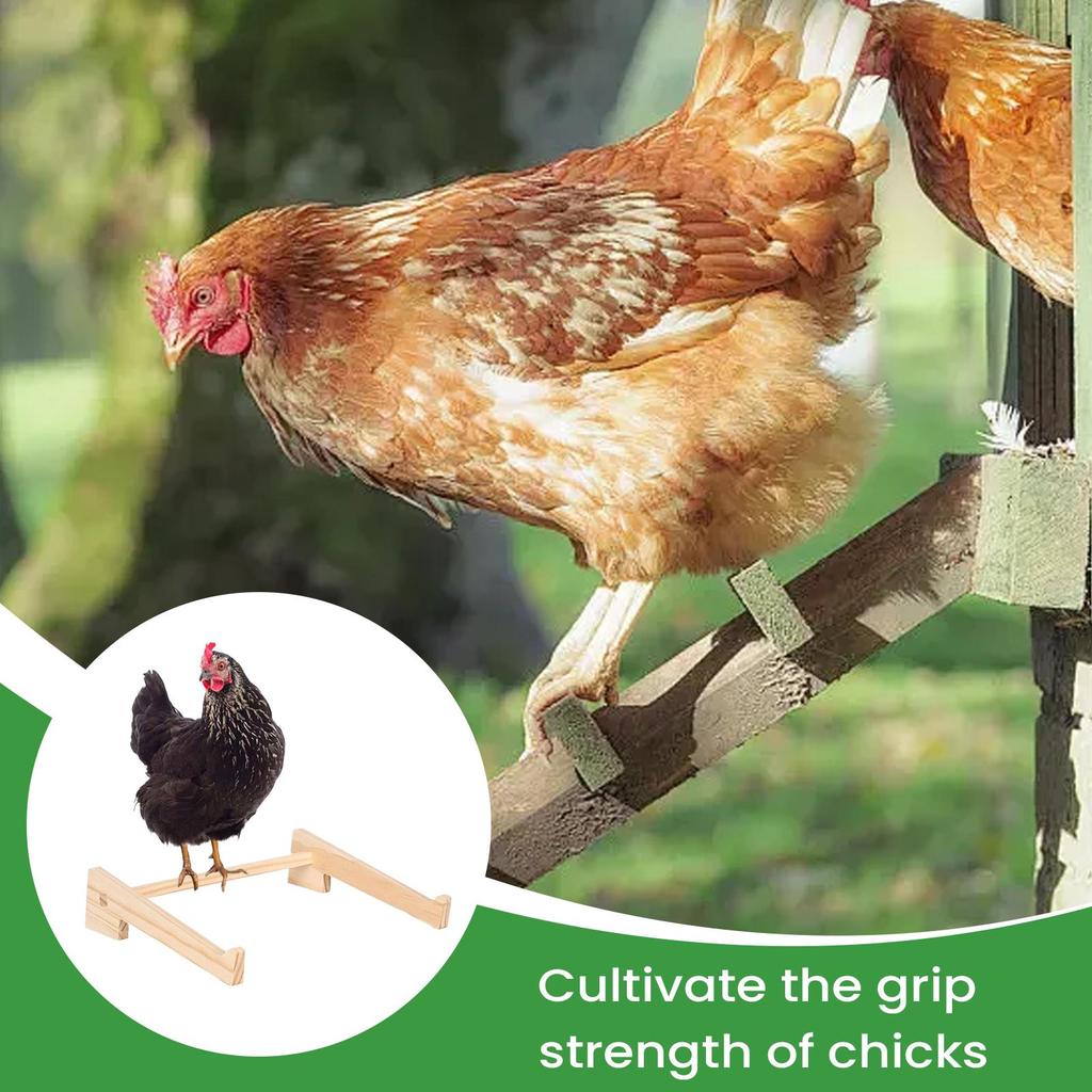 Chicken Perches Roosting Bar Wooden Pets Perch Stand Perching Roosting Bar Training Support For Coop Hen Chicken Parrot Chicks