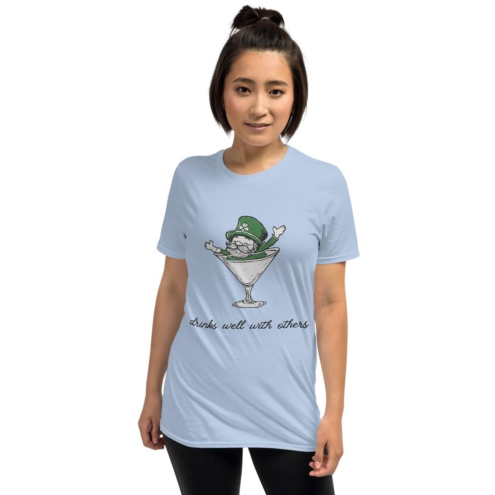 Leprechaun Martini Cocktail St Patrick s Day Women T-Shirt S