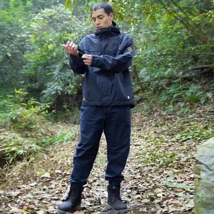 Timberland Af Wr Benton Shell Sports Casual Solid Color Hooded Woven Jacket Men Jacket Dark-Sapphire-Blue A695W-433