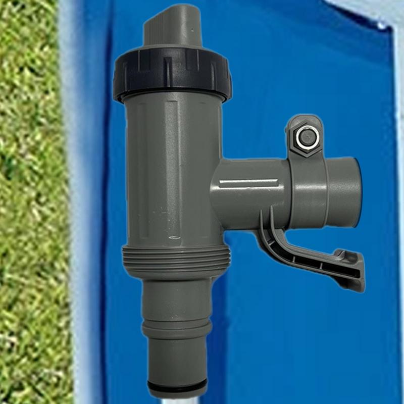 Pool Plunger Valve Ground Pool Fittings Heavy-Duty Adapter Replacement For Waterflow Control Installation Home Swimming