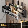 No-Drill Wall-Mounted Stainless Steel Kitchen Storage Rack