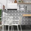 10pcs Black and White Marble Tiles Sticker Kitchen Wardrobe Bathroom Home Decor Self-adhesive Crystal Hard Film Art Wall Decals
