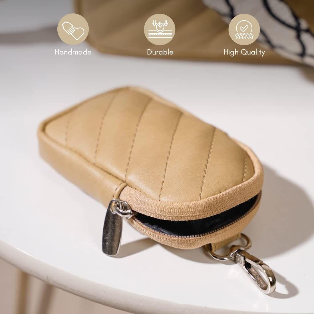 Стильная женская сумка-слинг из веганской кожи ручной работы с мешочком для монет | — фото 5