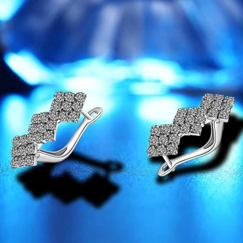 Sace Gems Classic Super Flash Zircon Earrings for Women Wedding Party Gifts