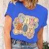 Vintage Cat Mom And Flower Print T Shirt Unisex Bohemia Wildflower Short Sleeve Streetwear Fun Cat Mom Life Tee Casual Female Top