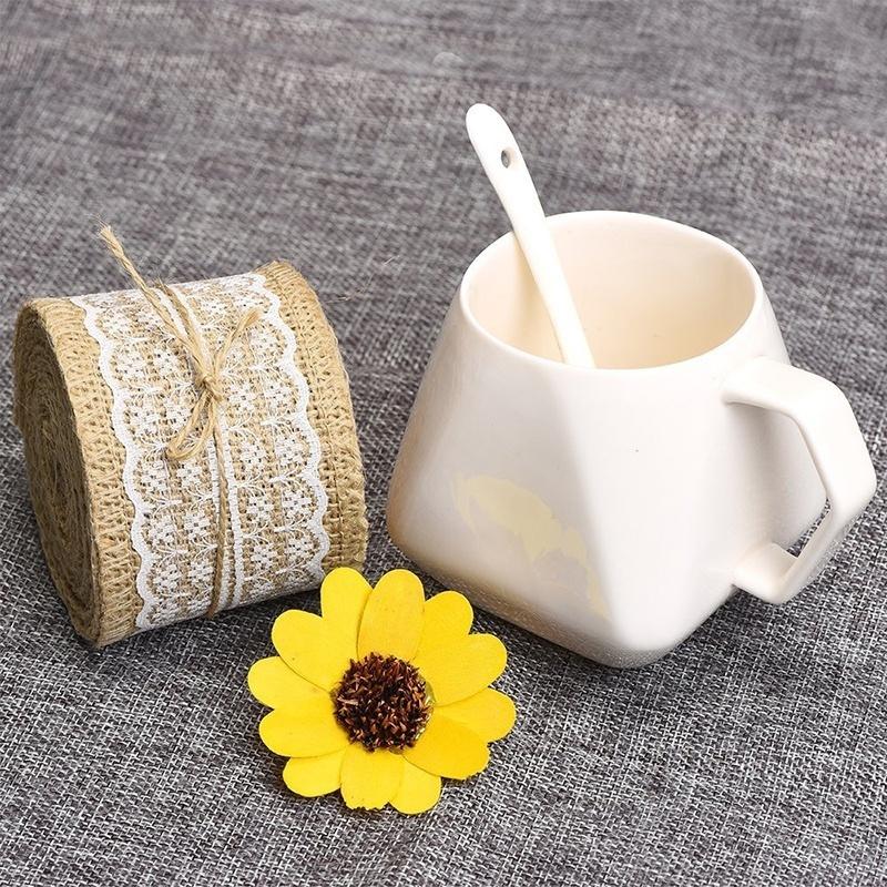 Přírodní jutová látka juta rustikální svatba vintage role