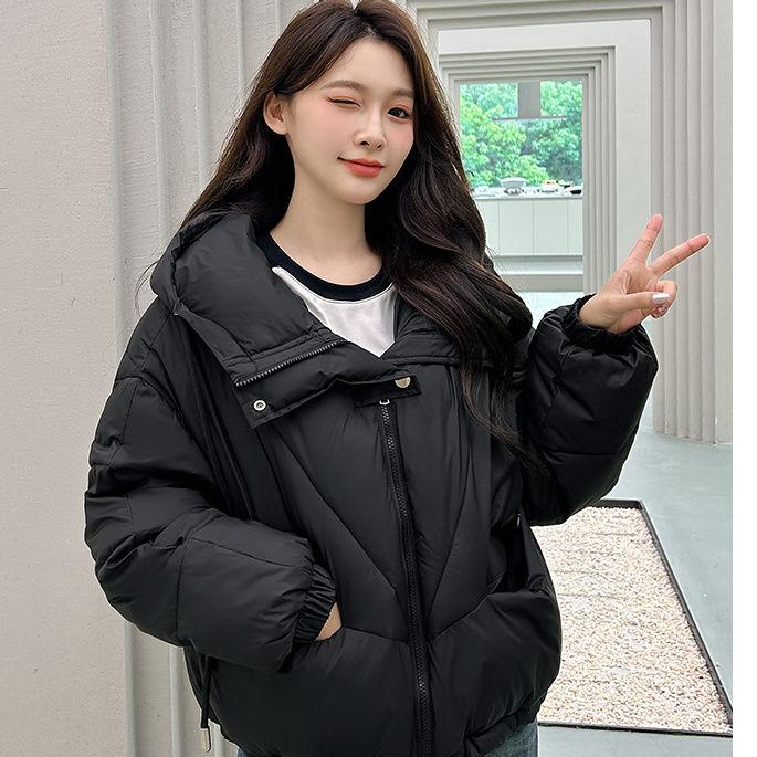 Winter Women's Short Cotton-Padded Coat Loose Thickened Korean-Style Puffer Jacket Outerwear