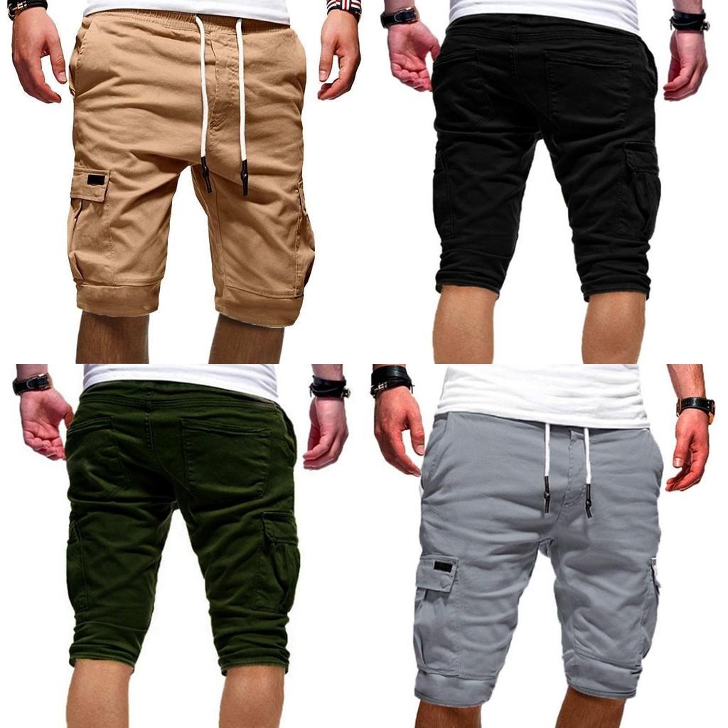 Comfortable Men's Cargo Shorts Summer Casual Jogger Sport Army Combat Trousers