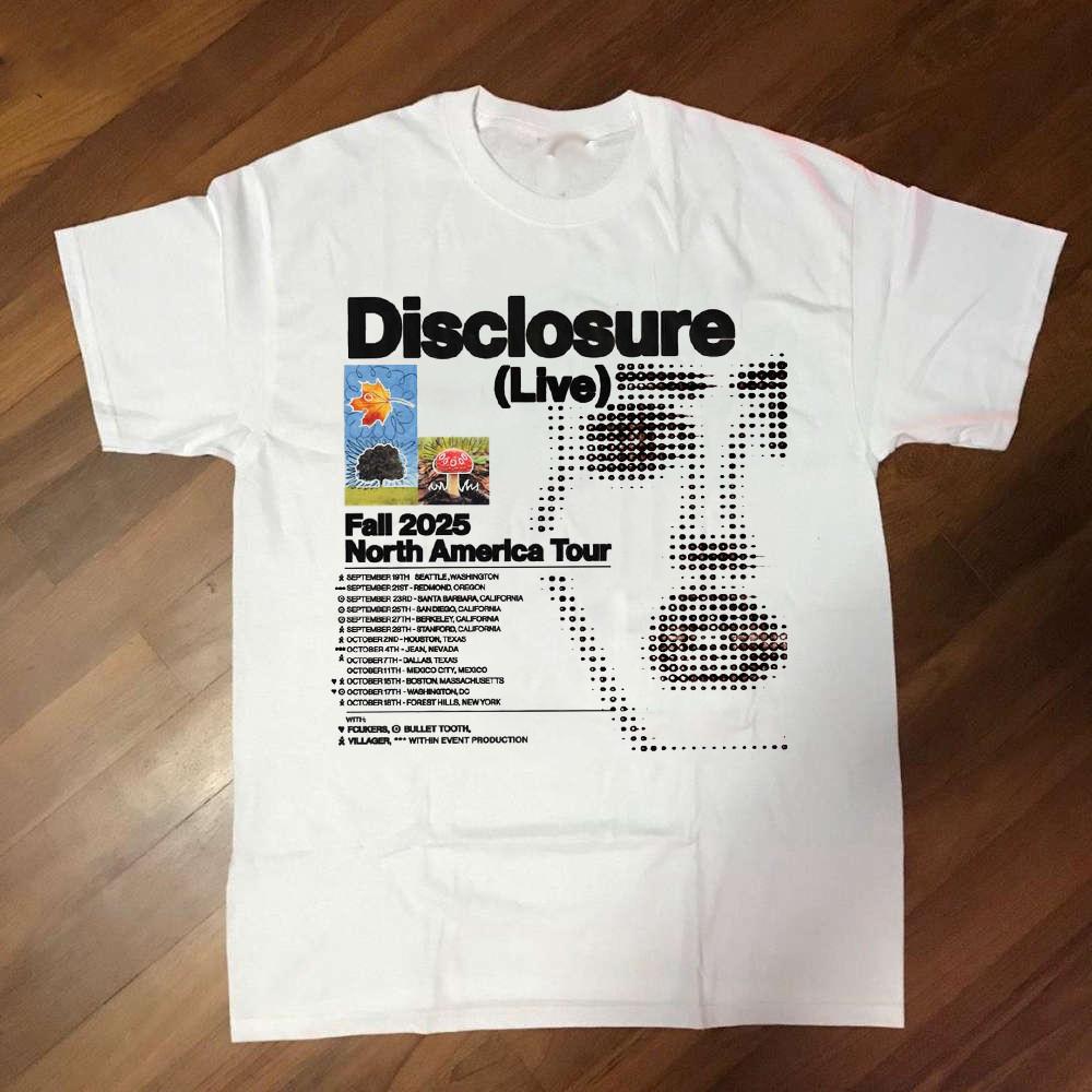 

Disclosure band North American Fall Tour T Shirt Full Size S-5XL 5XL різнокольоровий