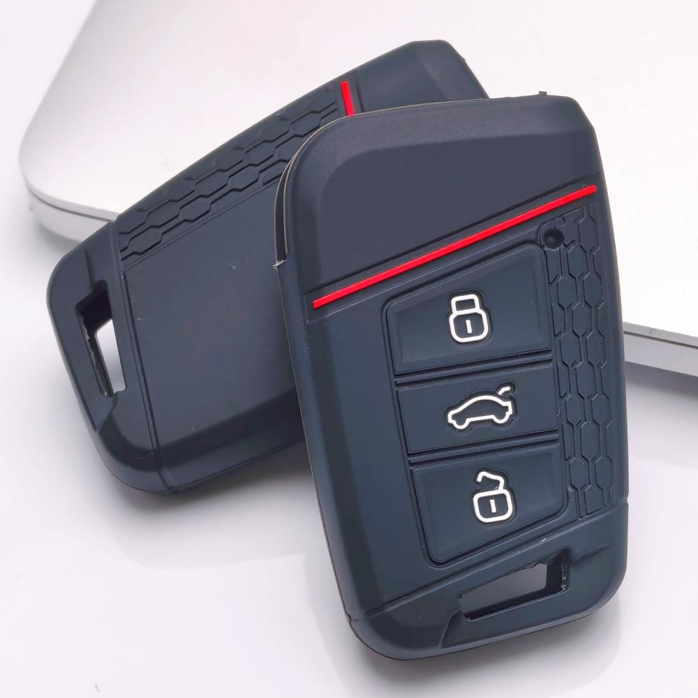 Key Fob Cover for Volkswagen Tiguan Passat Golf A7 Octavia A5 MK2 Atlas Teramont B8 Magotan Anti-Scratch Guard Shockproof Protection