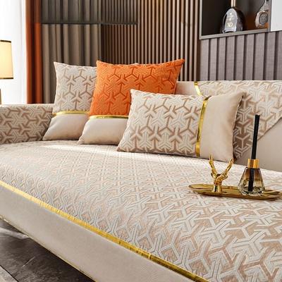 Light Luxury Chenille Sofa Cushion Non-Slip Simple Modern Sofa Cushion Four Seasons Universal Cloth Liner Thickened