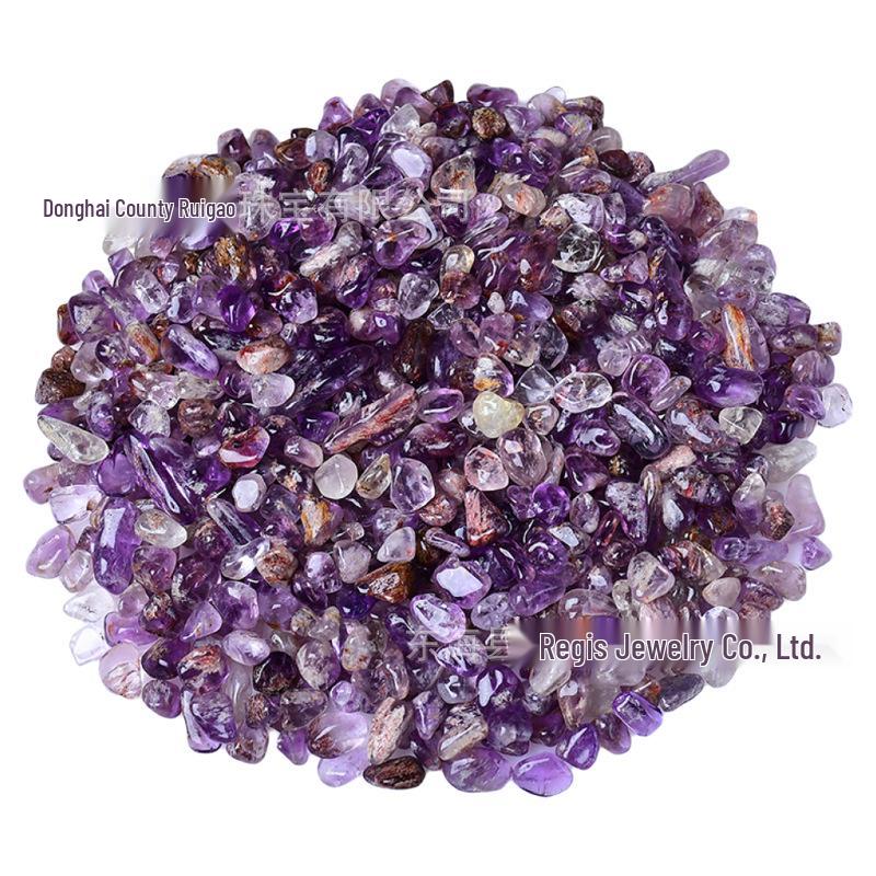 Натуральные фиолетовые фантомные кристаллические чипсы 5-7mm 100g