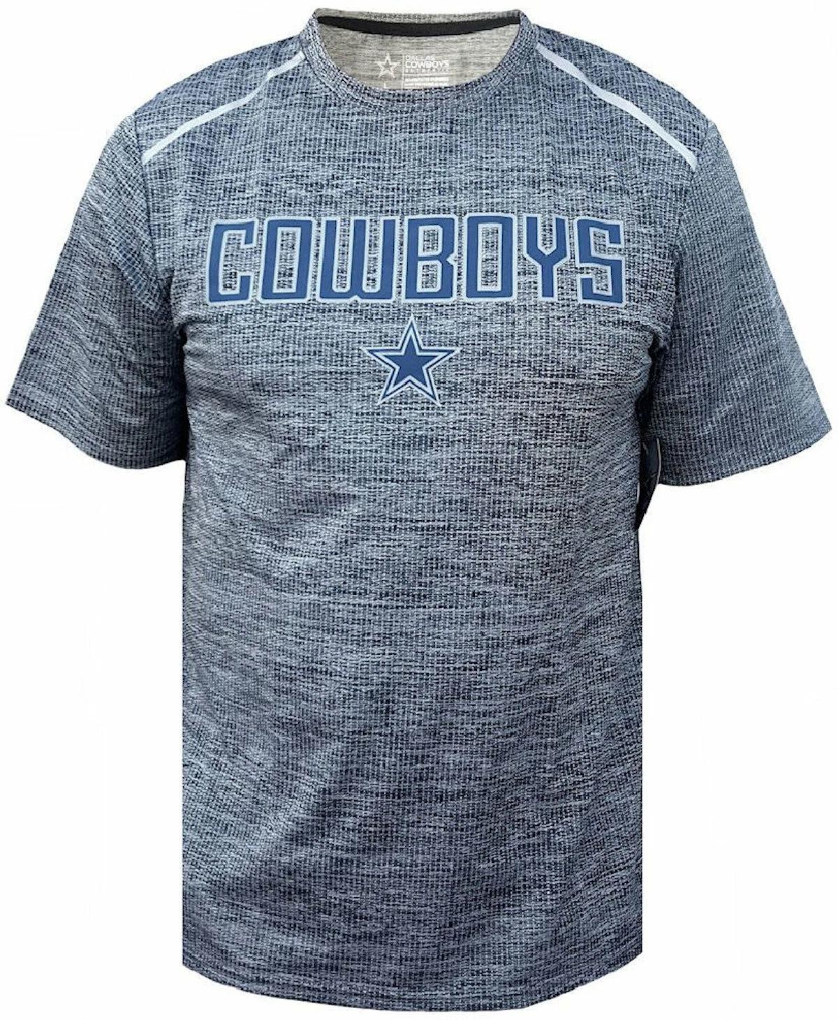 Мужская серая футболка Witt Shock из синтетического полиэстера Dallas Cowboys S