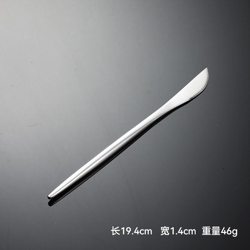 304 stainless steel matte Portuguese western food knives, forks and spoons multi-specification desserts restaurant value tableware gifts