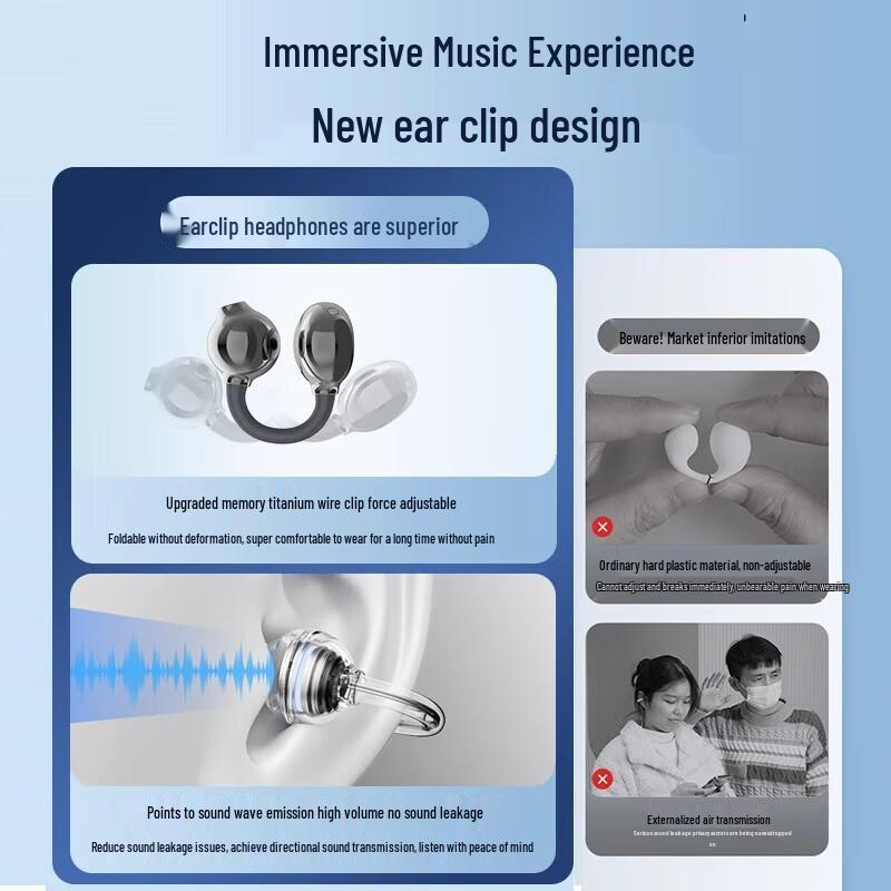 Philips TAT3469 Bluetooth Ear Clip Wireless Earbuds