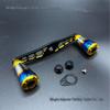 Dual-toned Aluminum Alloy Precision Water Drop Crank - Colorful Custom DIY Accessory with Smooth Operation and Color Plating