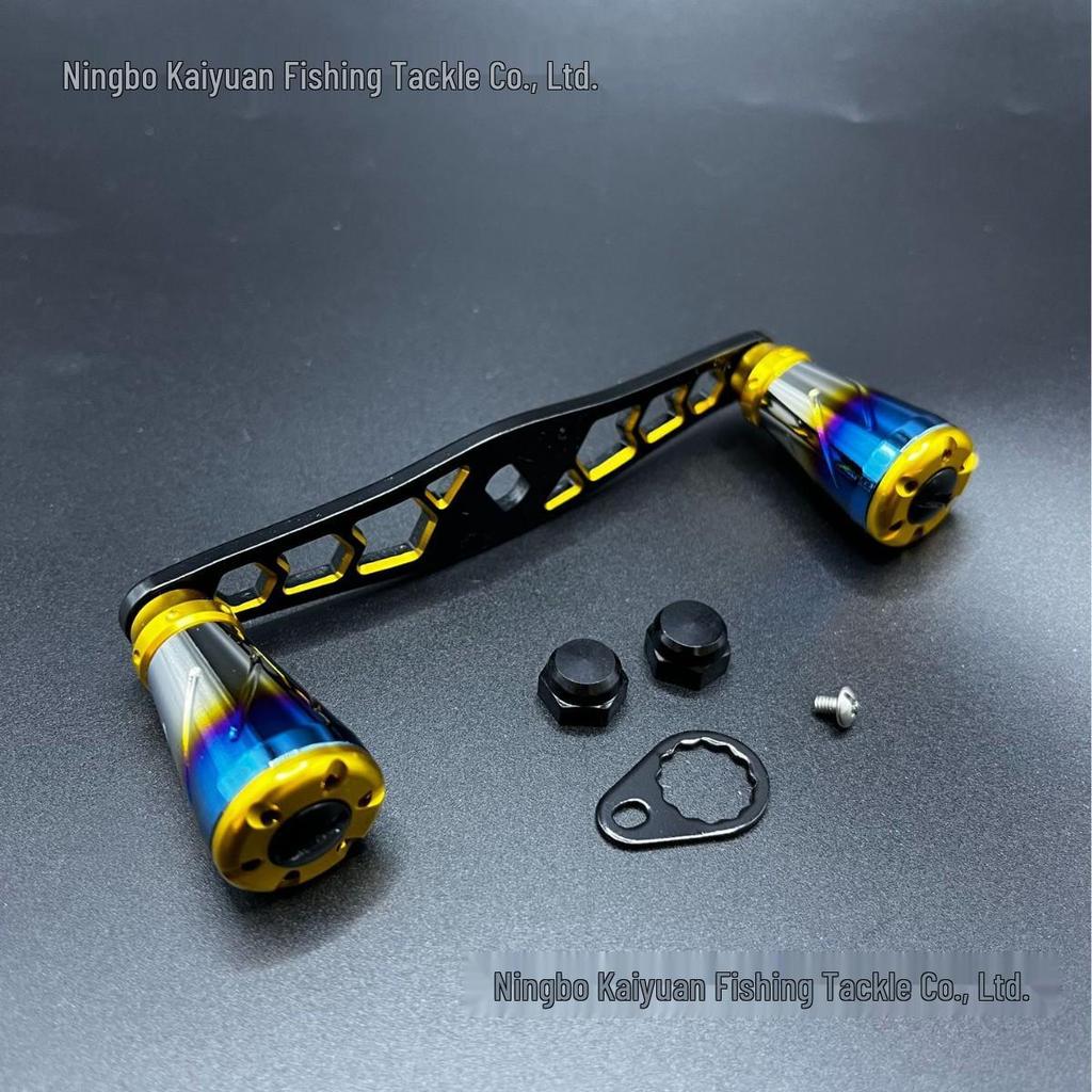 Dual-toned Aluminum Alloy Precision Water Drop Crank - Colorful Custom DIY Accessory with Smooth Operation and Color Plating