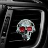 Personalized Car Accessories for Enthusiasts Skull Vent Clips, Metal Head Air Shaped Perfume Clip Freshener Charm, Halloween Auto Interior Accessory