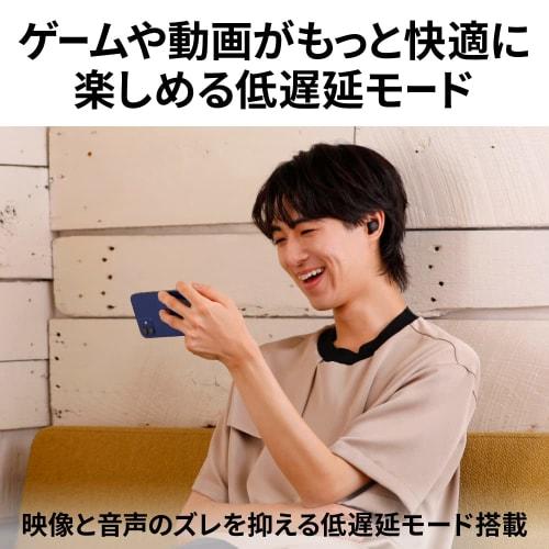 JVC Kenwood HA-XC72T-BA Wireless Earphones, Bluetooth, Noise Cancelling, Black, XX Series, Deep Bass, Low Latency, Waterproof, Dustproof, with Sticker