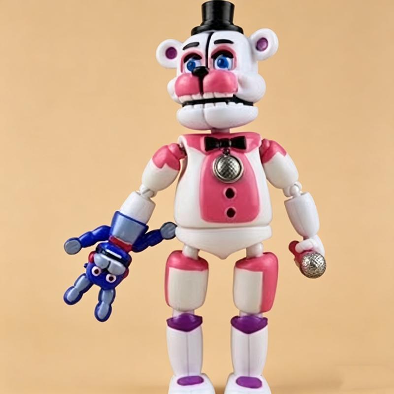 5 Pezzi Action Figure FNAF Articolazioni Mobili Funtime Freddy Circus Baby Ballora Ennard Funtime Foxy Gioco Horror Modello da Collezione Regalo per Bambini Adulti Fan