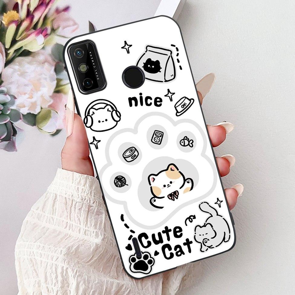 For Tecno Spark 6 Go KE5j KE5k Case For Tecno Spark Go 2020 KE5S Cover Silicone Cute Fashion Flowers Funny Painted Back Cover
