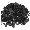 Car Front Fender Skirt Clip for GM for Chrysler Durable No.14019205 | Bumper Push Type Plastic Retainer Rivets Black 100 Pcs