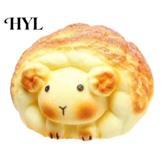 Fake Food Stress Reliever Simulated Toy Slow Rebound Bread Design Relief Rising Squeeze Realistic Texture Color Soft Silicone Decompression