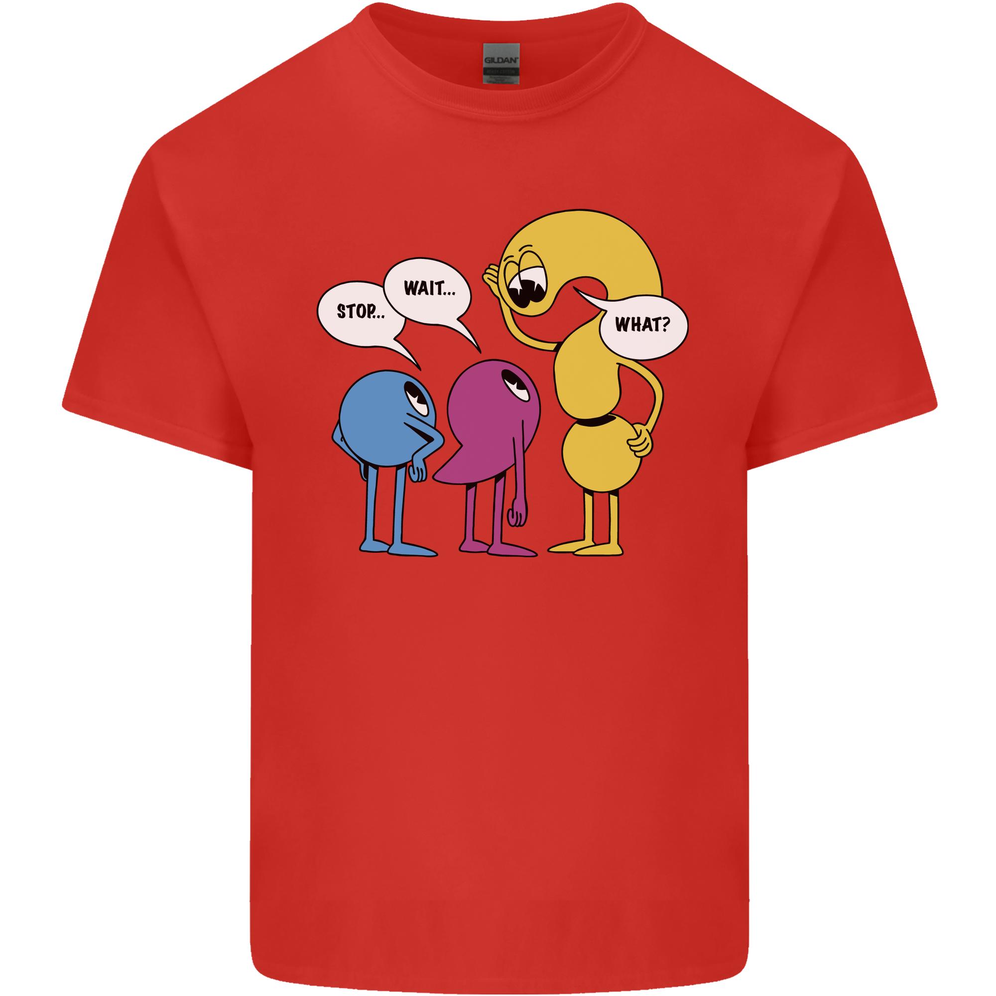 Stop Wait What Funny English Lit Punctuation Unisexs Light Cotton TShirt S