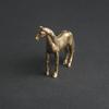Brass Horse Figurine Sculpture, Animal Statue, Miniature Bronze Statue, Pure Copper Desktop Decoration