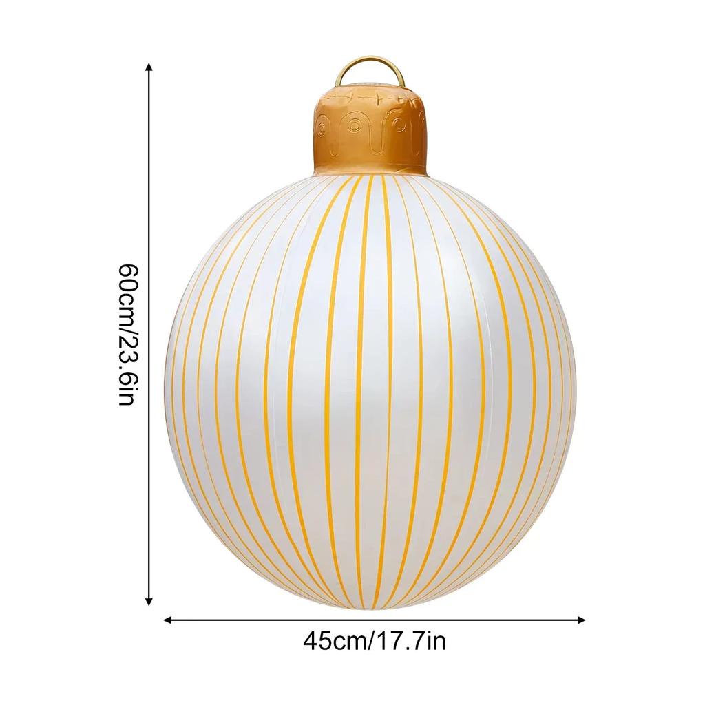 Aufblasbare Weihnachtsdekorationskugeln Große PVC Aufblasbare Feiertagsdekorationskugeln Weihnachts-Hofdekoration Laternenkugeln