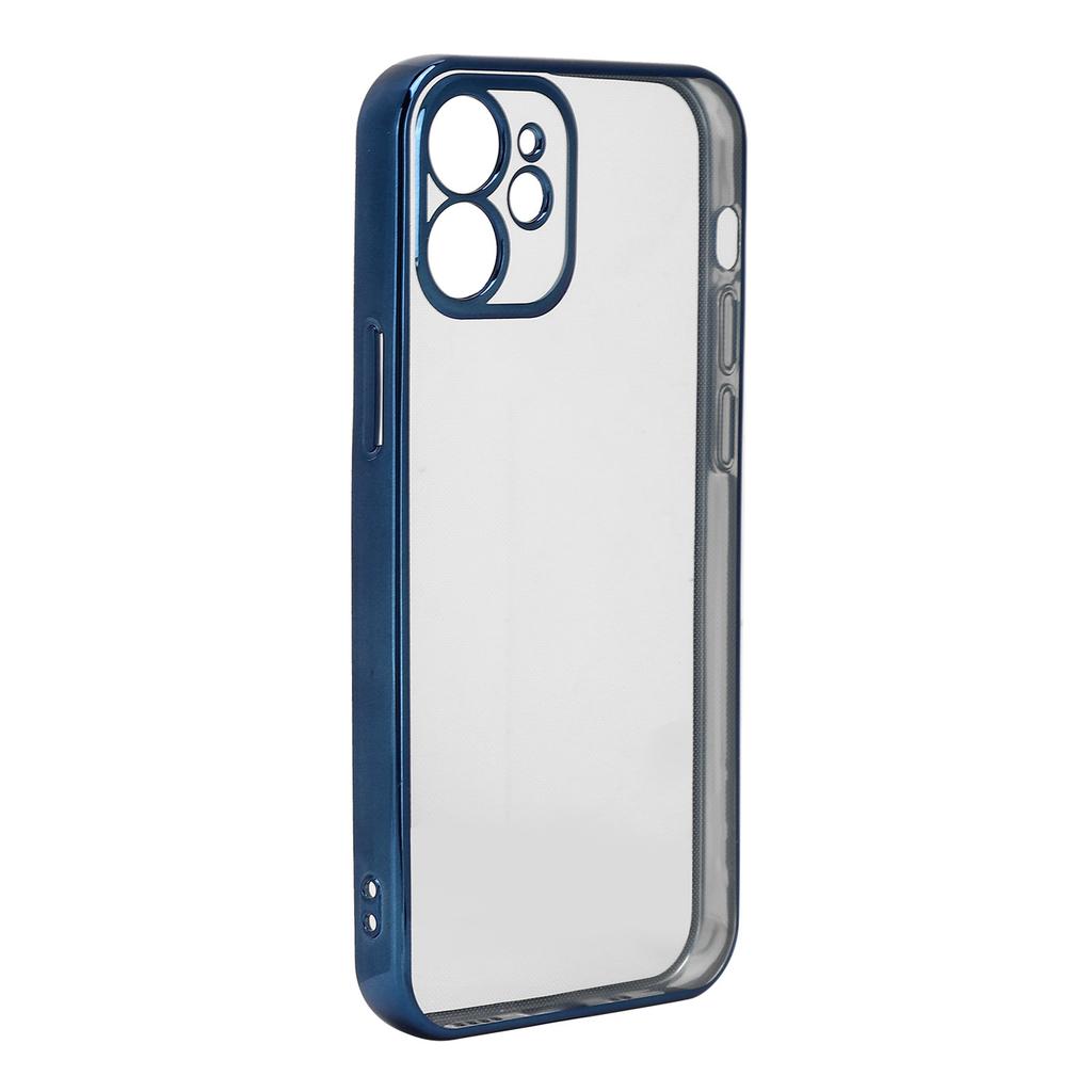 SULADA Mobile Phone Covers Electroplating TPU Full Body Phone Case for iPhone 12Mini Blue
