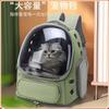 360 Panoramic Clear Window Pet Backpack Breathable Anti-Scratch Capsule Design Portable Cat Dog Travel Bag Fit Car Seat