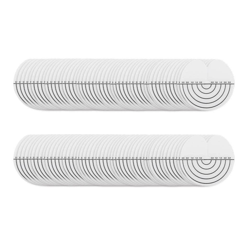 100Pcs Hair Heat Shield Guards with Scale Single Hole PVC Clear Fusion Glue Protector Hair Extension Tools for Hair