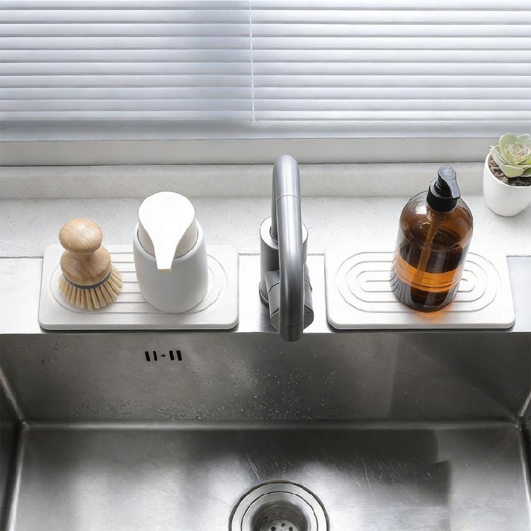 2Pcs Natural Water Absorbent Stone Trays Bathroom Soap Dishes With Secure Design For Shower Sink And Counter Use