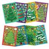 16Pcs Toy Puzzle Stickers Christmas Tree Make A Face Stickers Diy Handicrafts Waterproof Stationery Stickers